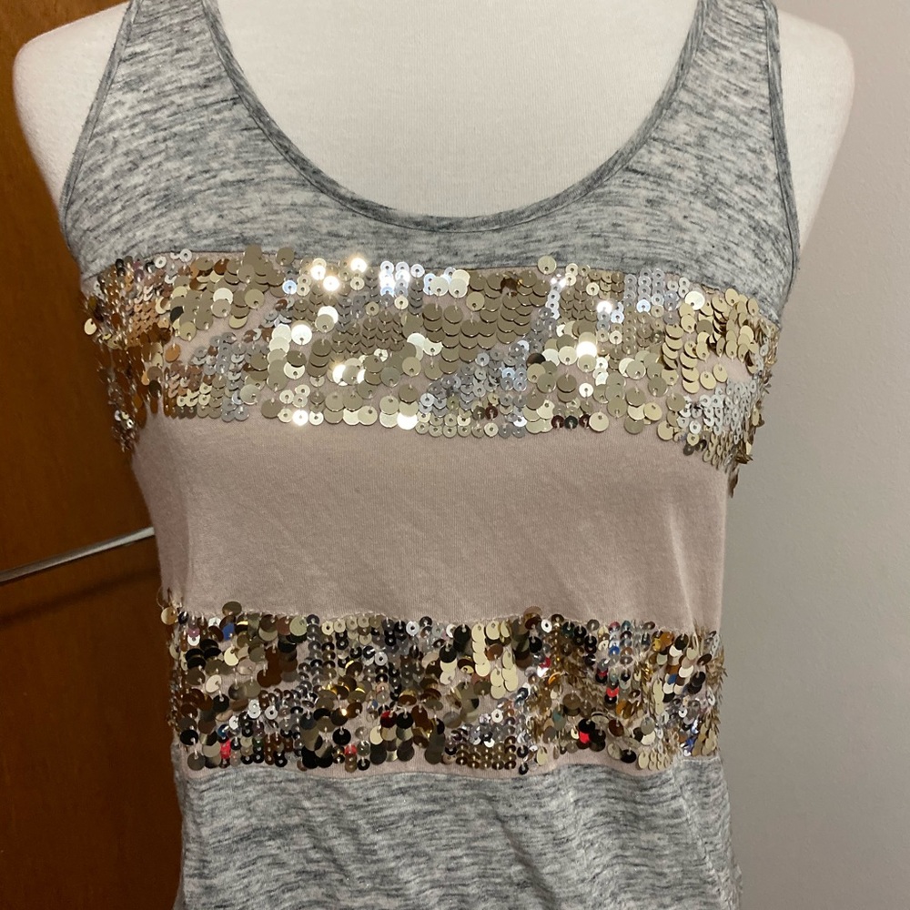 Express Sequin Detail Racerback Tank